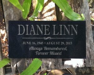 Simple In Memory of | Headstone Memorial Marker Personalized