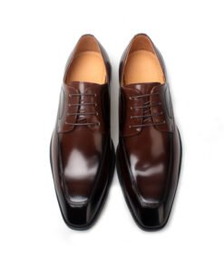 Oxfords Lace-up Men Dress Shoes Genuine Leather